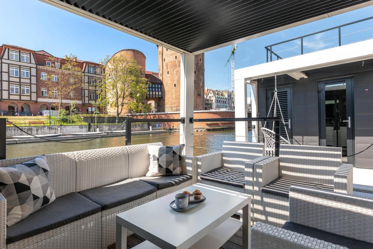 Domy Na Wodzie - La Mare Motlava Houseboats With Sauna By Downtown Apartments Gdansk Exterior photo