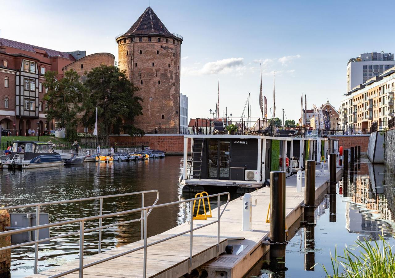 Domy Na Wodzie - La Mare Motlava Houseboats With Sauna By Downtown Apartments Gdansk Exterior photo